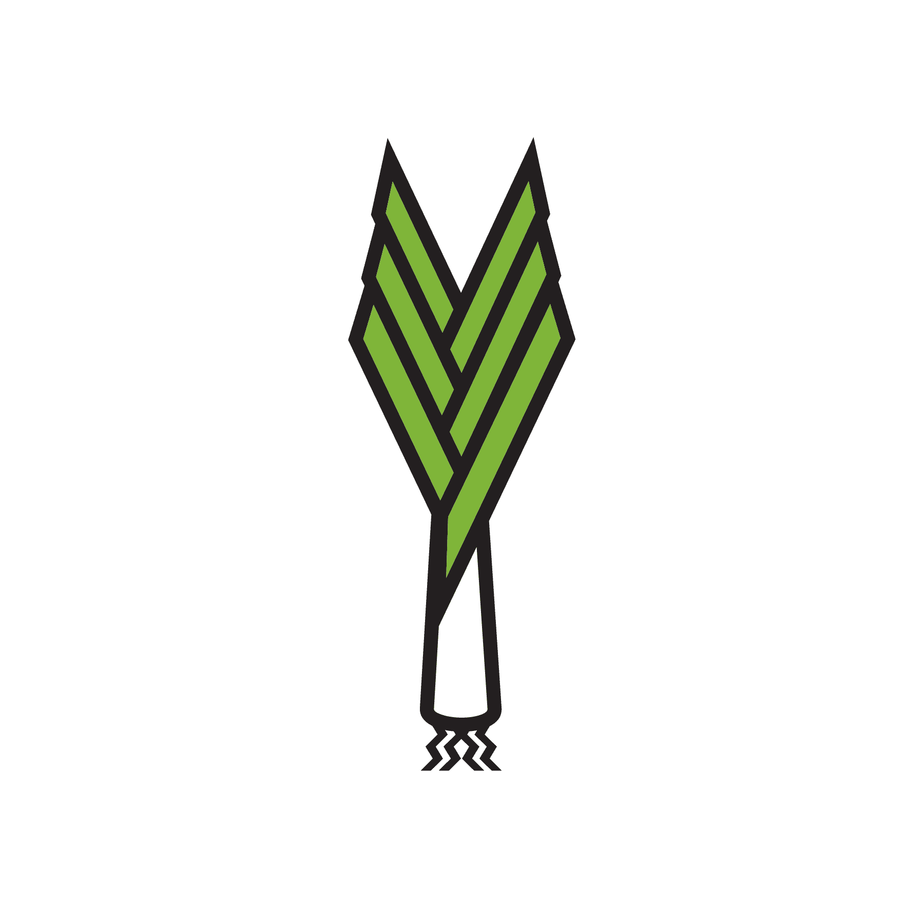 zielony por